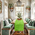 48 inch, Summer yuboo Spring Green Table Runner Fluffy Faux Fur Dresser Cover Top, Dresser Runners for Bedroom, Coffee