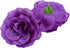 Bright Creations 50 Pack Purple Roses Artificial Flowers Bulk, 3 Inch Stemless Fake Silk for Wedding Decorations