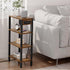 TB01BB080 TUTOTAK Narrow Side Table with Charging Station,Small End Table with USB Ports and Outlets, Skinny Sofa