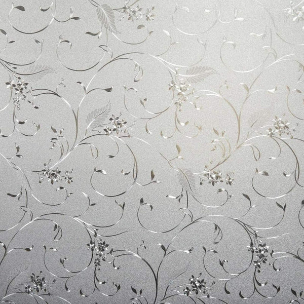 Niviy Window Privacy Film - Wheat Flower Frosted Glass Film, No Glue Door Window Covering for Office and Home