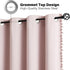 84 inches 2 Room,52" 84",Grommet Jubilantex Pom Pom Pink Blackout Curtains Long Panels Triple Weave Window Treatments