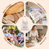 VELVASPIRA 2 Packs 17x13 Inch Beeswax Bread Bags for Homemade Bread Sourdough, XL Linen Reusable Bread Bag for Homemade