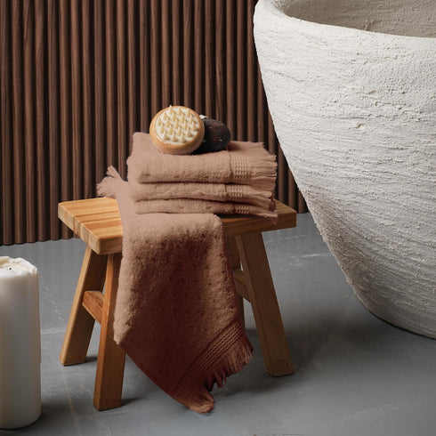 Set 4 (13 13) SOFE H&L | NADIAS Luxury Bath Towels of Wash Cloths Macaron x | Light, Premium, Soft, Durable, Absorbent