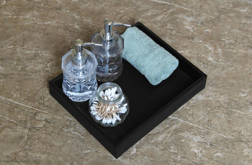 Counter Vixdonos Valet Tray Nightstand Organizer Leather Catchall Tray for Perfume,Jewelry,Key and Remote on