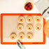 Silicone Baking Mats for 2/3 Size Pan, Non-Stick Baking Sheet Liners for Cookies, Pastries, 15 x 21-inch