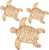 Threehoney 3 Pcs Turtle Beach Theme Decor 3 Size Handmade Wicker Turtle Wall