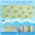 17PCS UNEEDE Kids Bathtub Mat with Non Slip Bathtub Stickers, Non Slip Shower Mat for Toddlers, Washable Anti Slip Tub