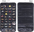 Cemueo Hanging Jewelry Organizer, Double Sided 80 Pocket Jewelry Storage Bag, 2 Layer Fabric Holder for Necklace,
