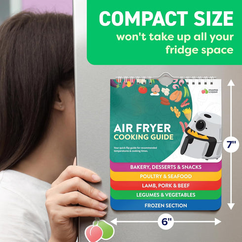 Air Fryer Accessories - Cheat Sheet Magnets Cooking Guide Booklet, Liners, Cookbooks, Kitchen Gifts Gadgets 2025