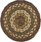 VHC Brands Tea Cabin Jute Trivet, 8 inch - Log Cabin Country Rustic Lodge Design, Moss Green and Deep Red