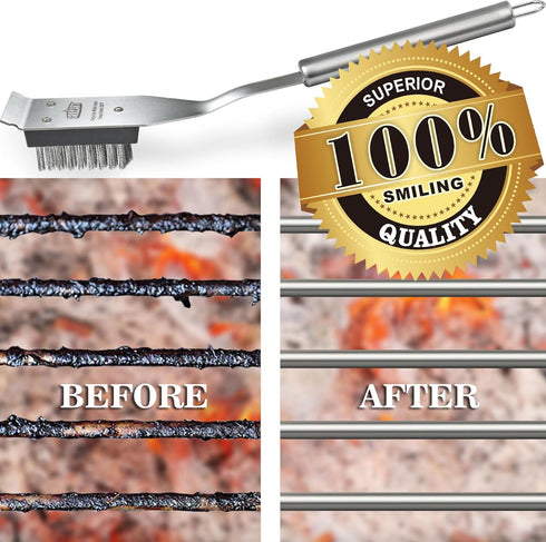 2PCS GRILLART Grill Brush and Scraper Replacement Head