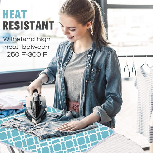 Ironing Mat - Portable Travel Ironing Pad, 28 x 24inch for Table Top of Washer, Dryer, and Countertop