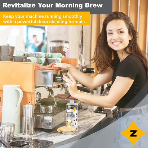 Coffee Machine Descaler - 32oz (8 Uses) - Compatible with Nespresso, Breville, Delonghi, Keurig Descaling Solution