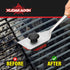 XUDAKAIXIN Nylon Grill Brush, Dual Grip Design, with Extended Luxurious Acacia Wood Handle, Safe Nylon Bristles