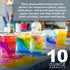Custom Shop Paint Mixing Cups 10-Ounce (12 Pack) - Plastic Measuring Cups for Liquids, Automotive Painting, Epoxy