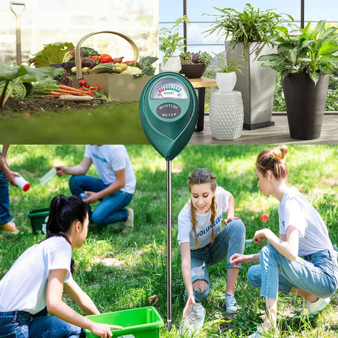 XLUX Long Probe Deep Soil Moisture Meter, Water Monitor Indicator Sensor for Indoor & Outdoor Large Pot Plants