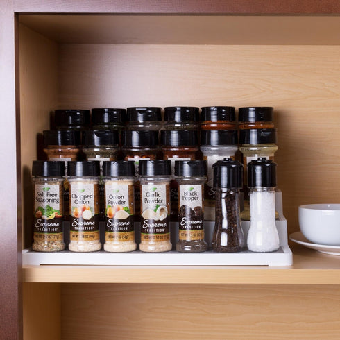 Lavish Home 3 Tier Spice Step Shelf - Kitchen Cabinet, Countertop and Pantry Organizer for Spices and Seasoning (14.5 x