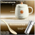 14oz 212F, 110V TOPWIT Electric Travel Kettle, Rapid Heating Up to Temperature Control Heating Coffee Mug Warmer