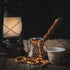 The Silk Road Trade 6 oz) Hammered PC Series (Small- fl - Thickest Solid Copper Engraved Turkish Greek Arabic Coffee