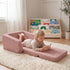 2 1 ZICOTO Comfy Kids Chair for Toddler - Stylish in Lounger Made of Memory Foam Easily Unfolds Into a Soft Baby Couch