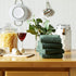 DII Basic Terry Collection Waffle Dishtowel Set, Solid Dark Green, 15x26, 4 Piece