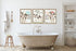 Silly Goose Gifts Funny Rustic Farm Animal Themed Bathroom Decor, Wall Art Print Sets, Typography Country Bath Signs