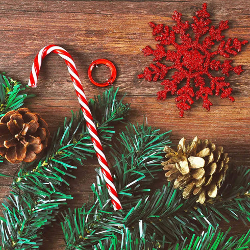 Whaline 25 Pcs Christmas Pine Cones Decoration with String, Natural Rustic Pinecones Bulk Ornaments for Crafting