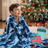 Cozy Hammerhead, 40"x50" Shark Blanket Gifts for Kids Boys, Shark Toys Fleece Baby Blankets for Boys Toddlers, Plush