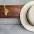 Design House 181941 Double Hat and Coat Hook, Polished Brass, 5-Pack