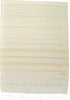 Bersuse Towels Anatolia XL Beach Blanket (Turkish Towel, 100% Cotton, 61x82 Inches, Natural Gold)
