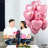 KatchOn Light Pink Heart Balloons - 18 Inch, Pack of 10 for Valentines Day Decorations