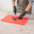Restaurantware RW Base 18 x 12 Inch Cutting Board - Red Plastic Chopping Board Mat, No Scratch, Dishwashable