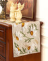 13"x 72" Counter Canvas Embroidered Table Runner - Coffee Table Runner for Living Room Narrow Tablerunner for Dining