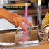 DAKOUFISH 11 Inch Clear Reusable Plastic Drinking Straws for 24 oz & 16 oz Mason Jar Tumblers, Set of 12 with Cleaning