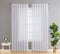 HLC.ME Lauren Semi Sheer Light Filtering Pocket Top & Back Tab Curtains - 2 Panels (54 x 63 Inch, White) for Bedroom &