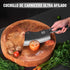 ENOKING Hand Forged Cleaver Knife, German High Carbon Stainless Steel Butcher Knife for Meat Cutting, Full Tang
