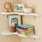 Cute Cloud Corner Shelves - Set of 2 White Wooden Floating Corner