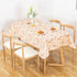 84X60 Inch FIFTY FEET Rectangle Tablecloth, Vinyl Tablecloth with Flannel Backing Waterproof Table Cloth, Spill Proof