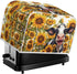 Sunflower Cow Printed Toaster Cover, 4 Slice Anti Fingerprint Oven Dust Cover for Small Kitchen Appliances