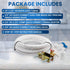 25 FT Refrigerator Water Line Kit for Ice Maker, Freezer, Humidifier, Water Filtration System with Quick Connect Valve