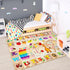 4x6 Chicrug Educational Kid Area Rug for Playroom, Feet TPR Non Slip Kids Classroom Carpet Rug for Learning ABC Animal