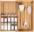 KitchenEdge Spice Drawer Organizer with Expandable Storage. Holds up to 15 Spice