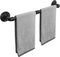 Industrial Pipe Towel Bar, Rustic Iron Decor Bathroom Hardware Heavy Duty Wall Mounted Bath Towel Rack Holder (18 Inch)