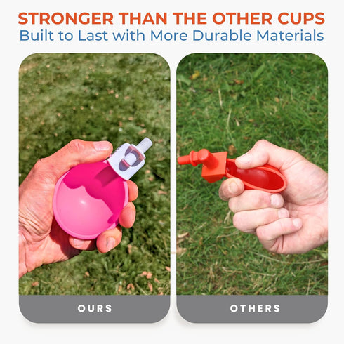 5 Pack) Lil'Clucker - Large Automatic Chicken Waterer Cups Suitable for Ducks, Geese, Turkeys, and Bunny Rabbit - Water