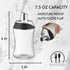 7.5oz J&M DESIGN Sugar Dispenser with Pour Spout Lid Sugar Container Shaker Coffee Bar Accessories Organizer Essentials