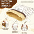 2-Pack 1713 Beeswax Bread Bags for Homemade Bread & Sourdough, Elegant XL Reusable Cotton Bread Storage Bags, Beeswax