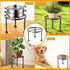 Chejievy 1 Pack Metal Round Plant Stands, Small Flower Pot Stand for Garden Home, Anti-rust Circle Plant holders