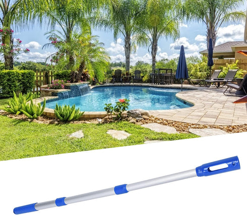 Zerodis Telescopic Pole, Adjustable Telepole for Swimming Pool Skimmer Nets, Vacuum Heads, Brushes, Expandable Step Up