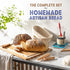 Illumive Sourdough starter kit, Inclusive sourdough bread baking supplies. Sourdough Starter Jar, banneton bread