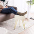 GERANT Multifunctional Vanity Stools - Velvet Round Ottoman Modern Dressing Stool -Upholstered Footrest Stool - Side